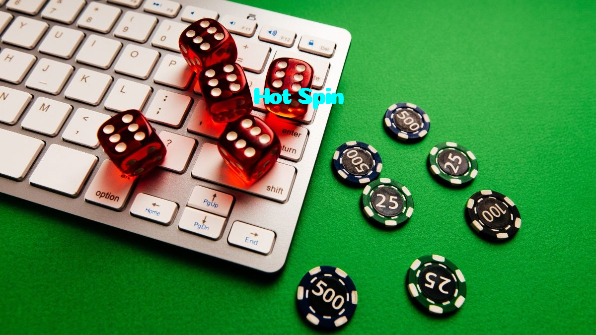 Hot Spin casino presented on mobile device in Pakistan with slots and live games